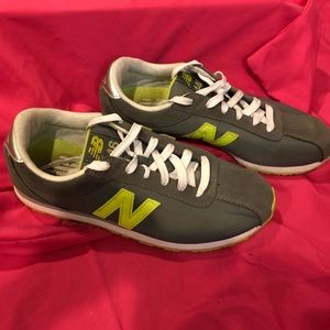 Grey and Lime New Balance Sneaker